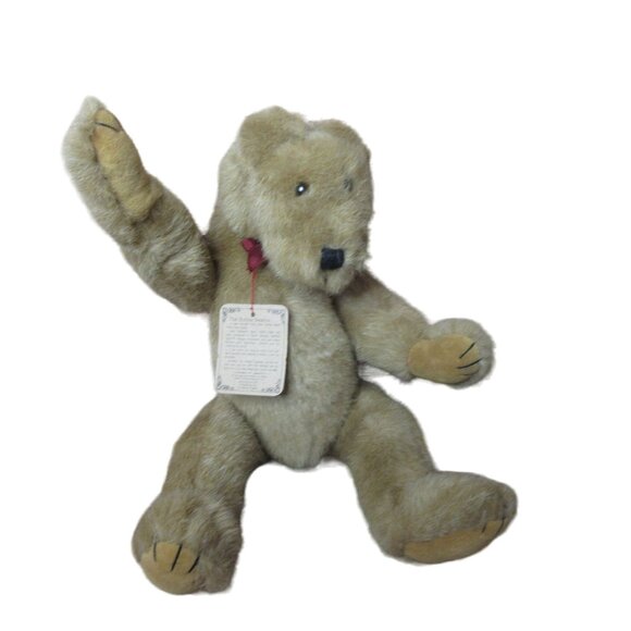 Boyds Bears BUBBA BEARS Plush 16" face jointed twist Vintage 1990 - Picture 1 of 8
